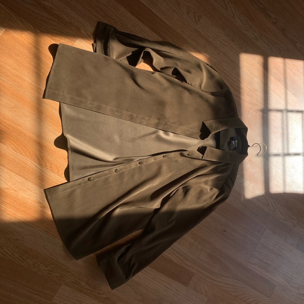 Vintage Brown Suede Shirt